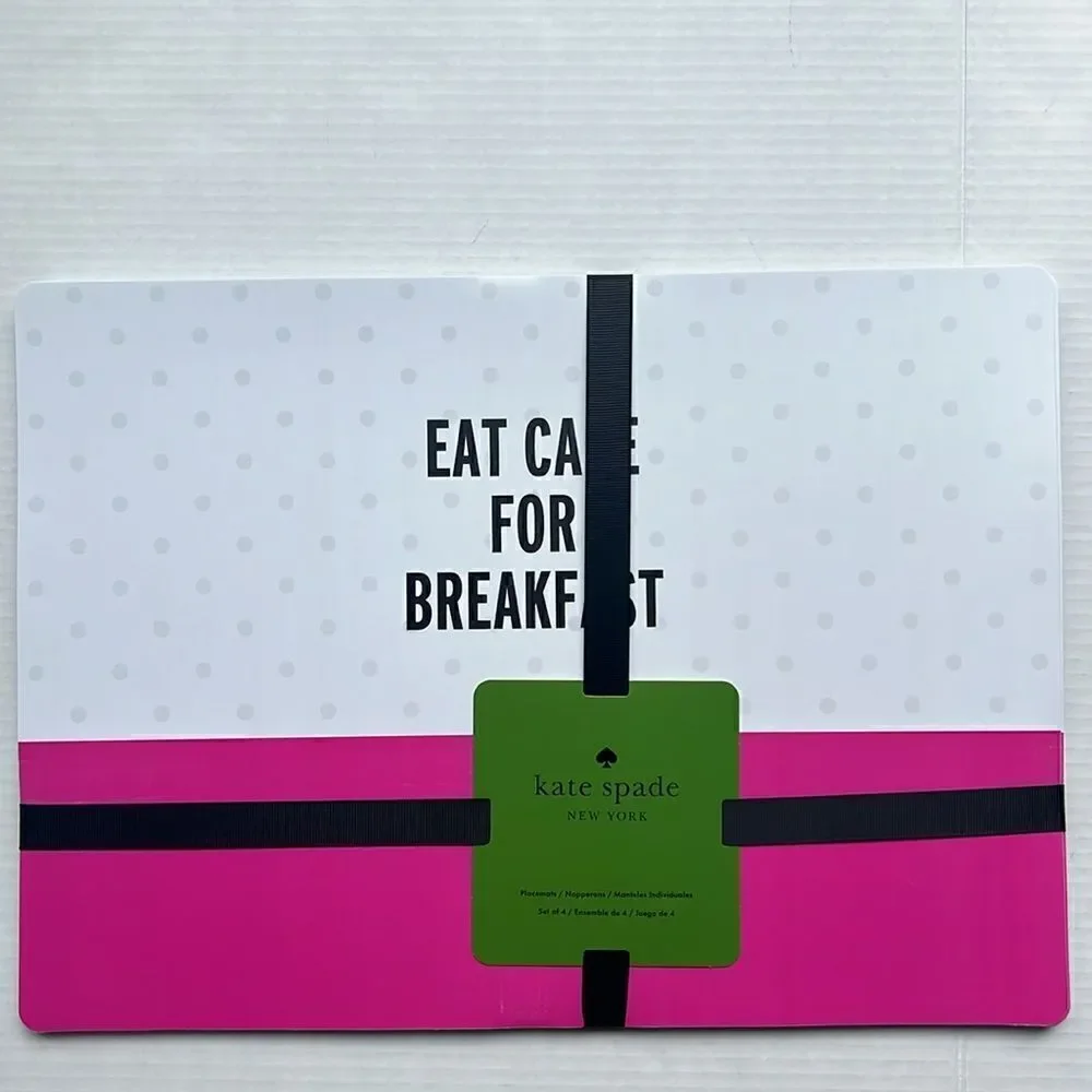 Kate Spade Eat Cake for Breakfast Place Mats